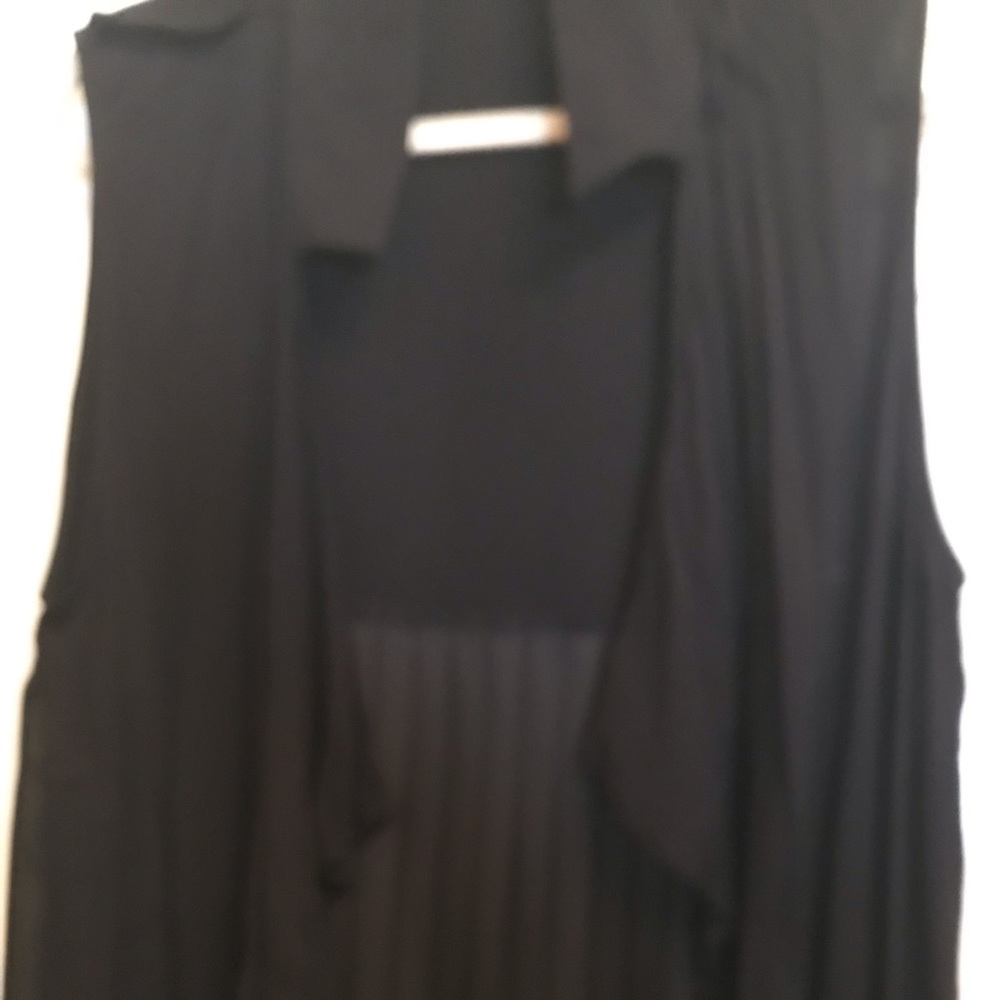 Zara black long sleeveless duster Size Medium